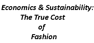 Economics and Sustainability – The True Cost of Fashion